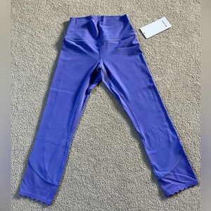 NWT Lululemon align 23 scallop charged indigo